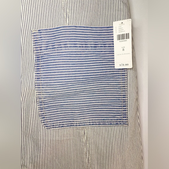 NWT Anthropologie PILCRO Blue & White Striped Skirt. Size 8 - Picture 2 of 6
